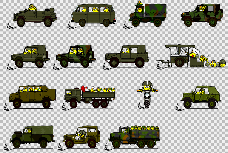 WA-Stickerpaket MILITÄRFAHRZEUGE