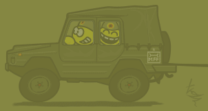 VW Iltis in gelboliv