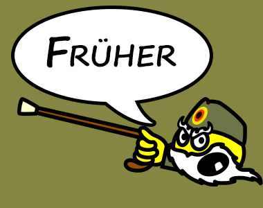 alter smiley mit stock